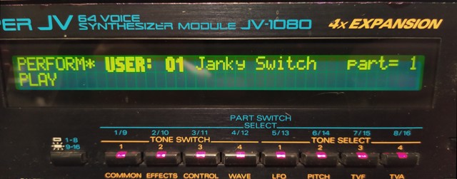 Janky Switch on a Roland JV-1080